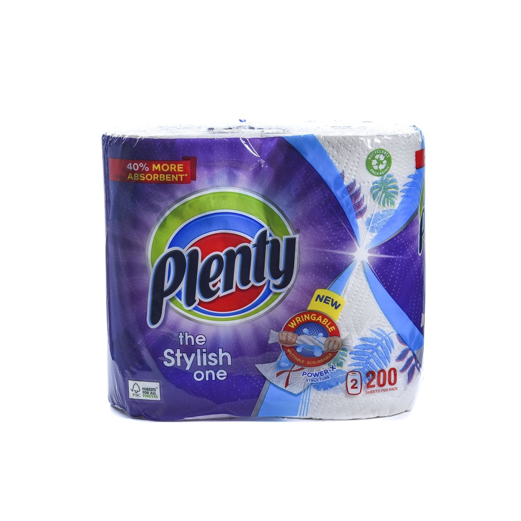 PLENTY KITCHEN TOWEL STYLISH ONE 2 ROLL WHIM   PLENTY KITCHEN TOWEL STYLISH ONE 2 ROLL